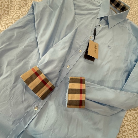 BURBERRY BRIT Men's Blue Shirt - Picture 9 of 14